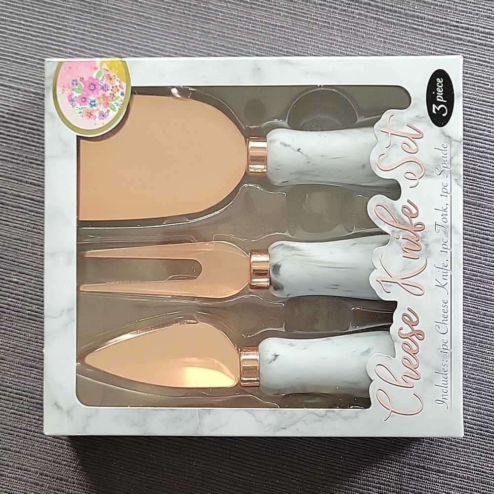 New 3 Piece Cheese Knife Set!!!